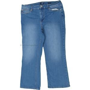 Chaps Mid Rise Crop Kick Denim Jeans 32